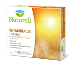 Naturell Witamina D3 + K2 MK-7 60 tabl. do ssania